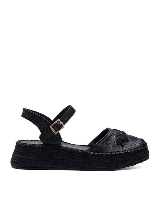 Summer Women's Platform Espadrille Style Black