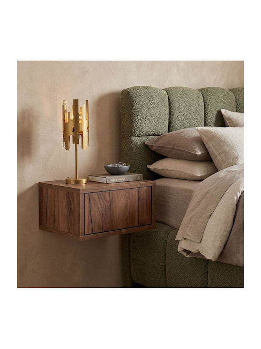 Bedside Table Arbor Wooden Brown 39x34x18cm