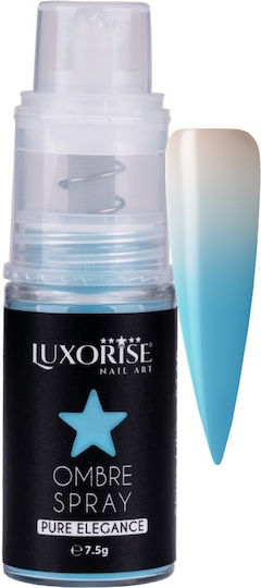 Ombre Spray Nail Art Luxorise Pure Elegance Light Blue