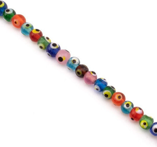Γυαλινο Ματι Στρογγυλο 7mm/~ø1mm 65τεμ/κορ Multi Διαφανο Συσκευασια 1 Κορ