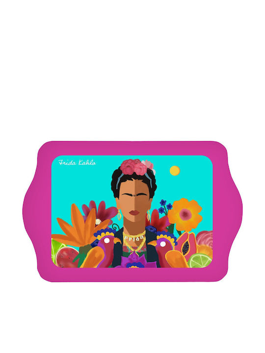 Discaș Metalic Autoportret Frida 21x14 Cm