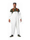 Dispan Full Body Work Coveralls White Pants