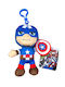 Authentic Plushy Keychain Whitehouse Leisure Marvel Captain America 14cm