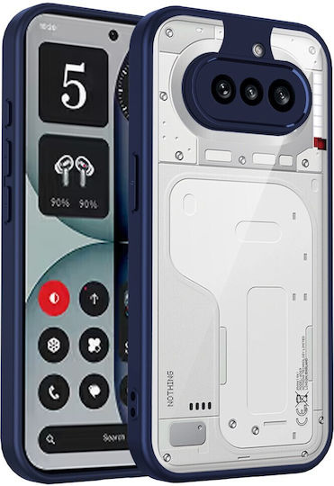 Farbe Rahmen Rückseite Kunststoff Blau Nothing Phone (4a)