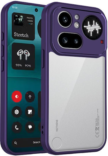 Farbe Rahmen Rückseite Kunststoff Lila (Nichts Phone (4a) Pro)
