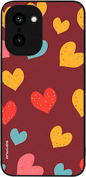 Sonique Heart Series Case OnePlus 15R 5G Burgundy