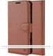 Techsuit Folio Book Leder / Silikon Braun für G...