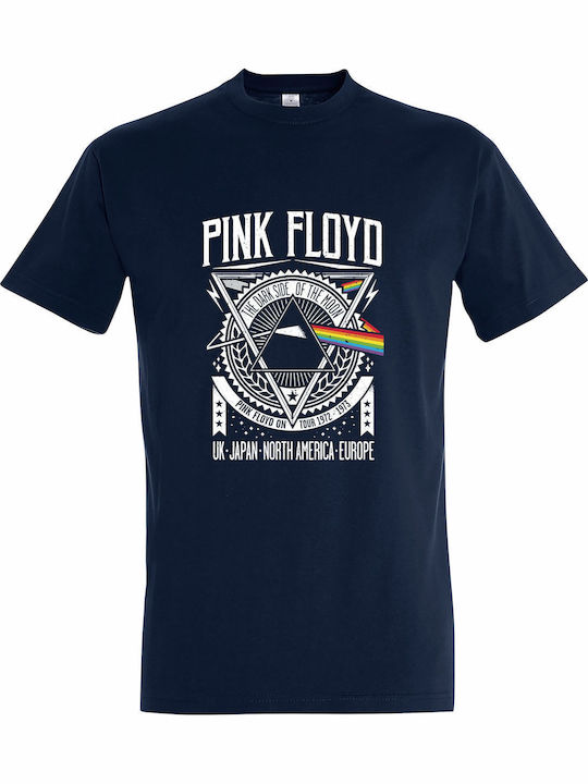 T-shirt Unisex " Pink Floyd On Tour " French Navy