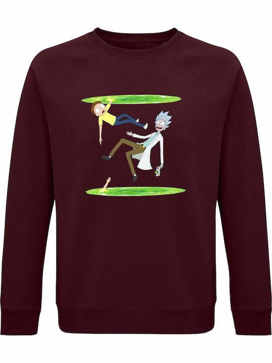Sweatshirt Organic Unisex " Rick Morty Travelin...