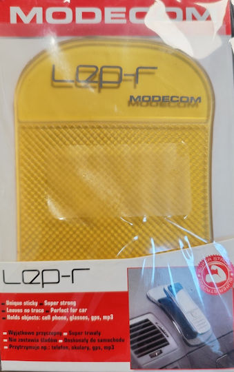 Modecom Βάση Κινητού Αυτοκινήτου με Αντιολισθητική Επιφάνεια Κίτρινη