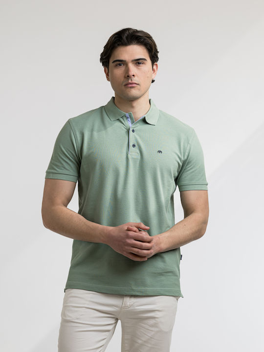 Makis Tselios Fashion Polo Blouse Green BN271-B...
