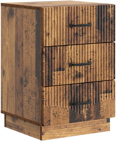 Нощно Шкафче Дървено Кафяво 43x41x63.5см