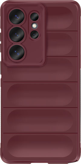 Amorus Handyhülle Galaxy S26 Ultra Weiche Stoßfeste Kompatibel Kabelloses Aufladen Burgundisch