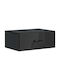 Wooden Black Bedside Table 49x34.5x20cm