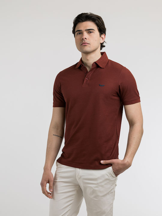 Side Effect Polo Herrenbluse Orange