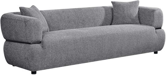 Dreisitzer Sofa Grau 229x88x68cm