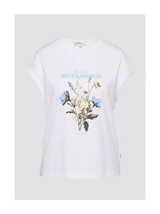 s.Oliver Γυναικείο T-shirt Λευκό