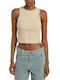 Plentywood Women's Cotton Sleeveless Green Blouse