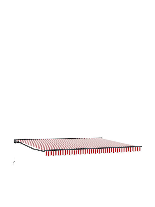 vidaXL Pavillon Terrasse mit LEDs Rote 4.5x3.5m