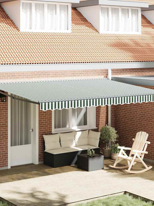 vidaXL Tenda-Rahmen Terrasse mit LEDs 4.5x3m