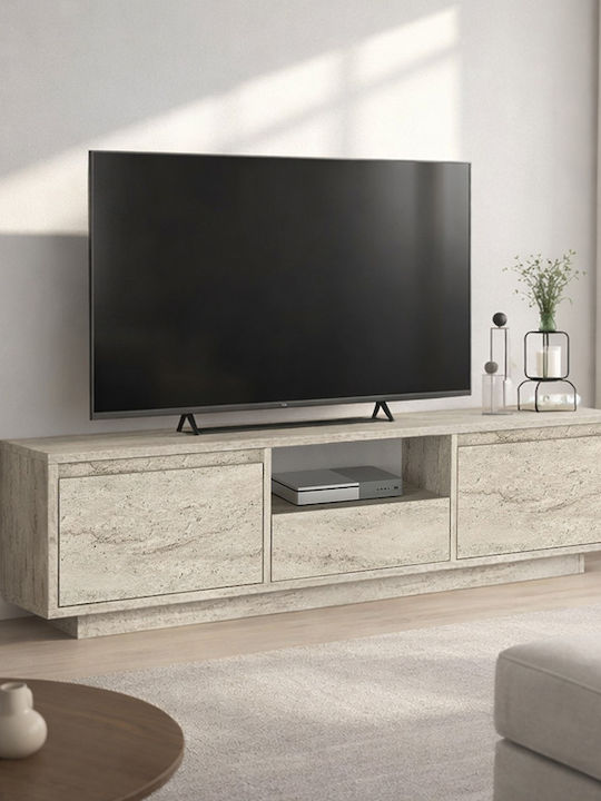 Έπιπλο Τηλεόρασης Lumbera Μπεζ Μ160xΠ29.5xΥ42cm