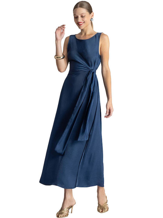 Summer Midi Dress for Wedding / Christening Blue