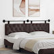 vidaXL Fabric Bed Headboard Cushion Brown 190x55cm