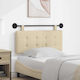 vidaXL Fabric Bed Headboard Cushion Beige 110x55cm