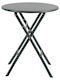 Metal Bar Table for Small Outdoor Spaces Foldable Nova Black 60x60x70cm