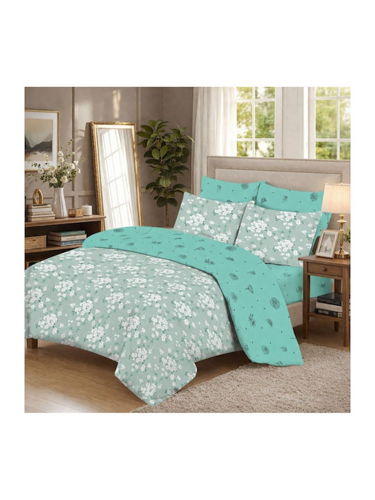 My Home Luxury King Size Bed Sheets Set with Ru...