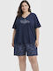Noidinotte Summer Women's Pyjama Set Blue