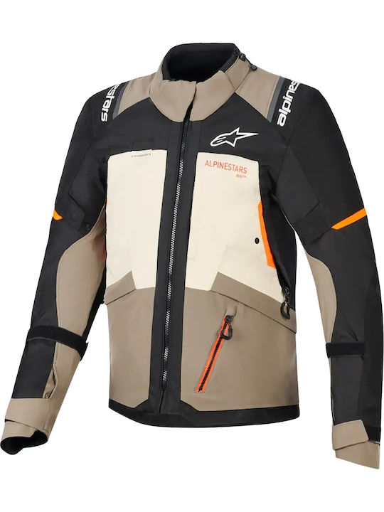 Alpinestars Andes V4 Winter Men's Riding Jacket Waterproof Grey / Brown