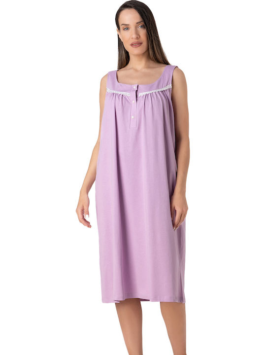 Relax Lingerie Summer Women's Nightgown Lilac