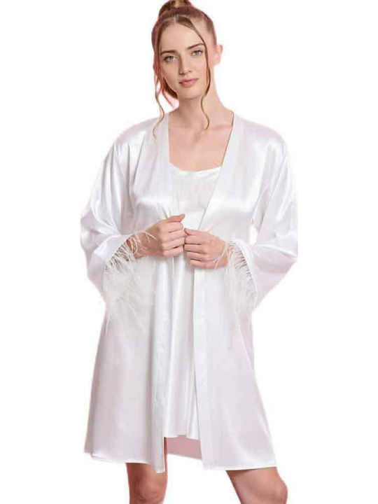 Jeannette Lingerie Summer Bridal Women's Pyjama Set White