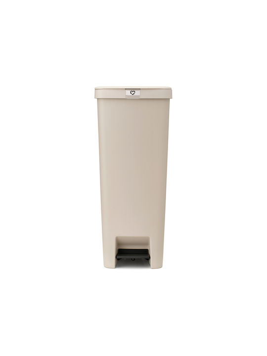 Brabantia Stepup Coș de Gunoi Plastic Bej 40l