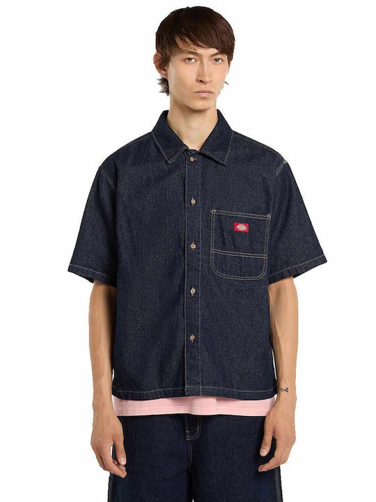 Dickies Denim Shirt Dark Red