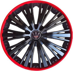 Capace Roți Auto 16" 4 Bucăți Roșii Capace Roți Auto 16" 4 Bucăți Roșii