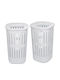 Brabantia Collect-it Set Wäschekörbe Kunststoff 55lt Weiß