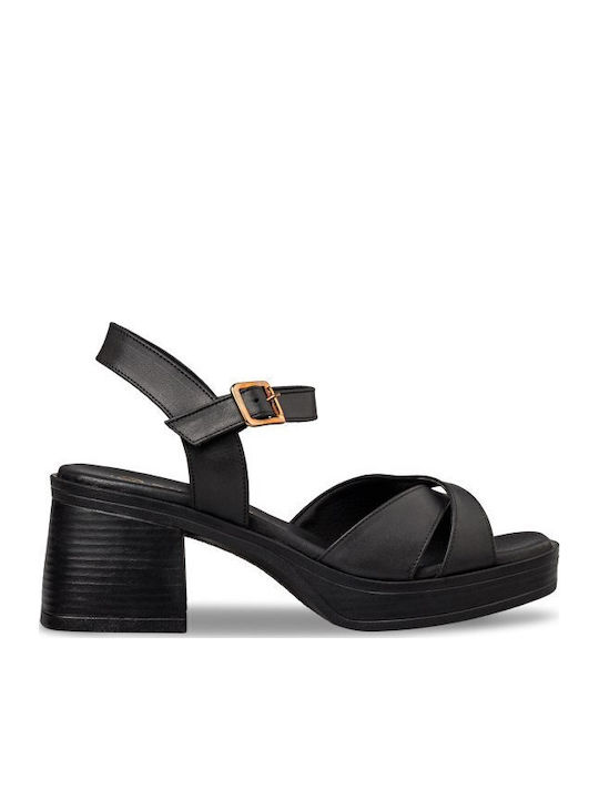 Sandale Din Piele Negre