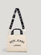 Pl0300175818creamwhite Fabric Women's Shoulder Bag Beige