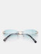 Luigi Unisex Sunglasses with Silver Metallic Frame and Turquoise Lens 4879733