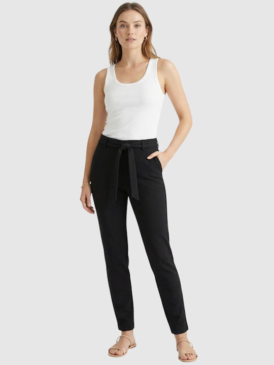Damen Stoffhose Schwarz