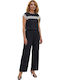 Women's Black Set with Trousers with Rubber Band Floral
