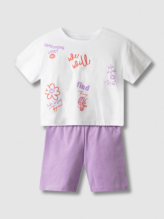 Nek Kids Wear Summer Set 2 Pieces White