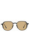 De Sunglasses Unisex Sonnenbrillen mit Schwarzem Horn umrandet Rahmen GAVIN25YELLW-N