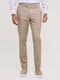Elastic Beige Men's Trousers