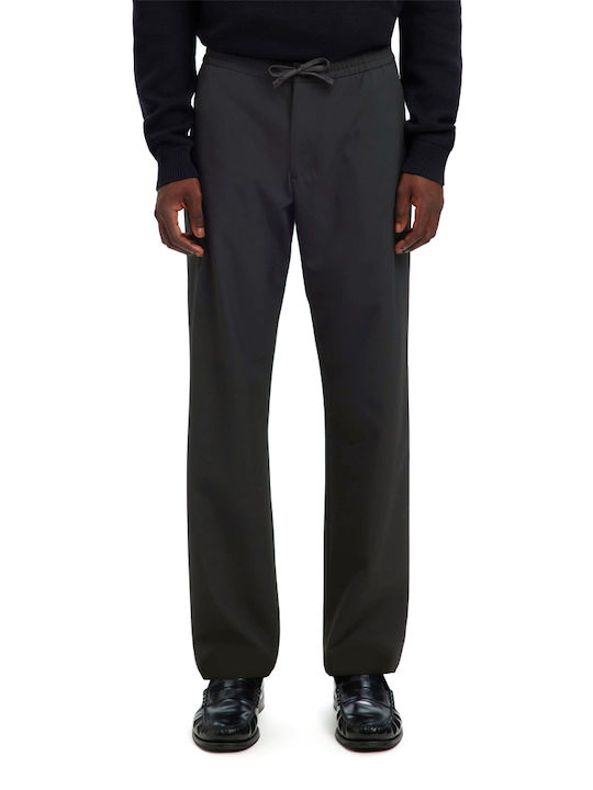 Elastic Trousers In Regular Fit Black