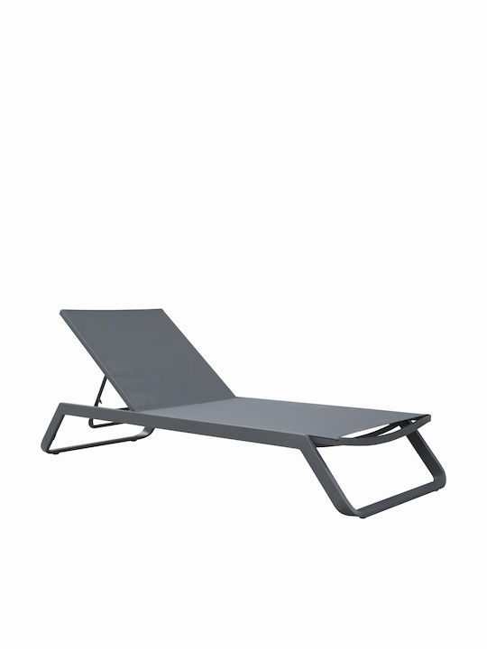 Aluminum Deckchair Marimar with Gray Textilene ...