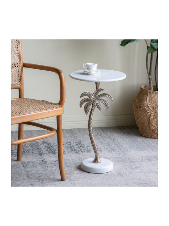 Round Side Table Noble Metal Gold 35.6x35.6x61cm