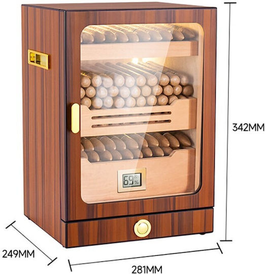 Sikarlan Wooden Cigar Humidifier 24.9x28.1x34.2cm